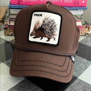 Goorin Bros Trucker Hat Prick Brown Porcupine cap the farm